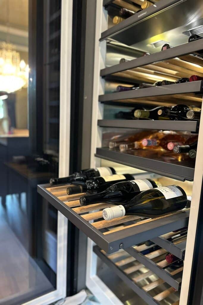 Luxury wine cooler cabinets.